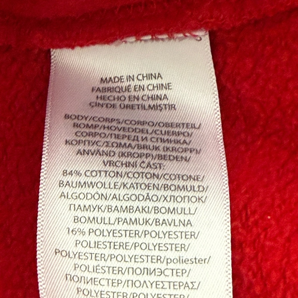 Polo Ralph Lauren Fleece Full Zip Hoodie Size 5 Red - Picture 5 of 5